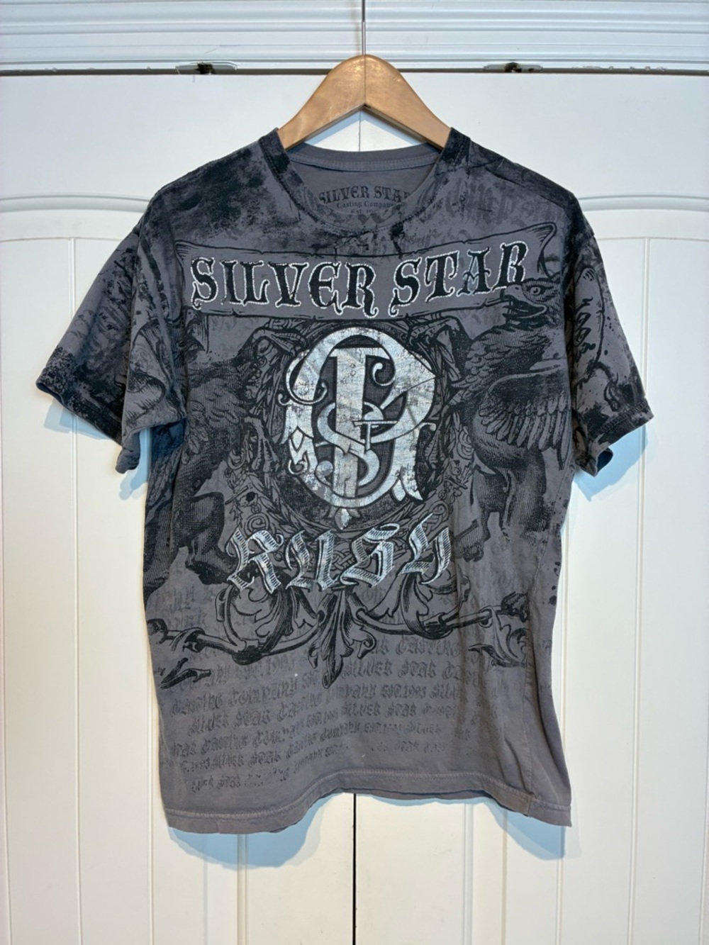 Men's Gray Graphic Tee Size L